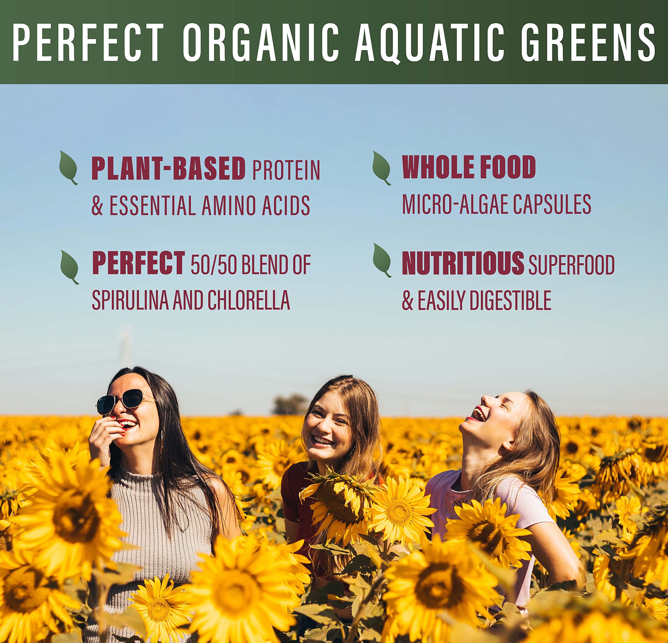 Perfect Aquatic Greens: uso diario en cápsulas para rutina vegetariana.