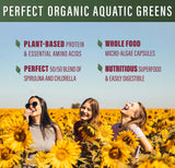 Perfect Aquatic Greens: uso diario en cápsulas para rutina vegetariana.