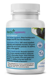 Perfect Supplements ResGrape Resveratrol: etiqueta informativa con origen orgánico y composición