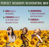 Perfect Supplements ResGrape Resveratrol MAX — empaque práctico para guardar cápsulas