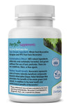 Perfect Supplements ResGrape Resveratrol MAX — etiqueta con trans-resveratrol y uvas Muscadine