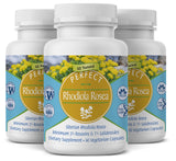 Perfect Supplements Rhodiola Rosea cápsulas: posible aumento de energía para el día.