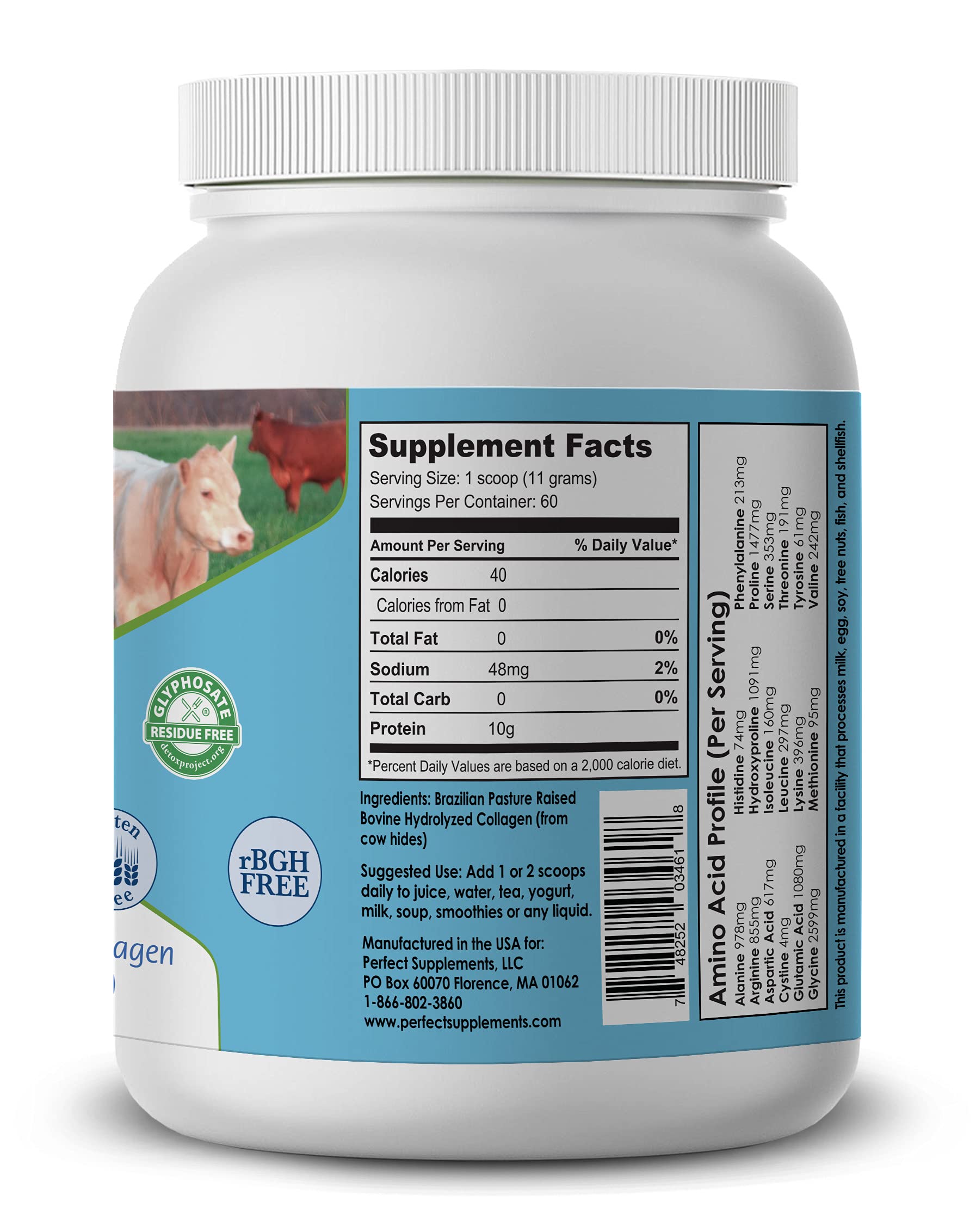 Perfect Supplements toma colágeno para piel y bienestar diario.