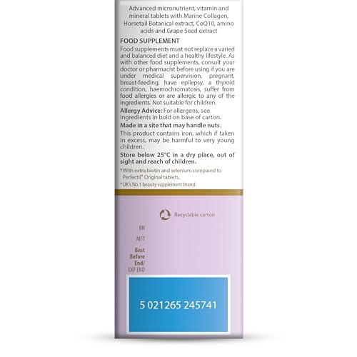 Perfectil Hair, componente Colourel con cobre, puede contribuir a pigmentación normal del cabello.