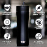 PerfectShaker LUMA, aislamiento de doble pared, mantiene la bebida fría por más horas