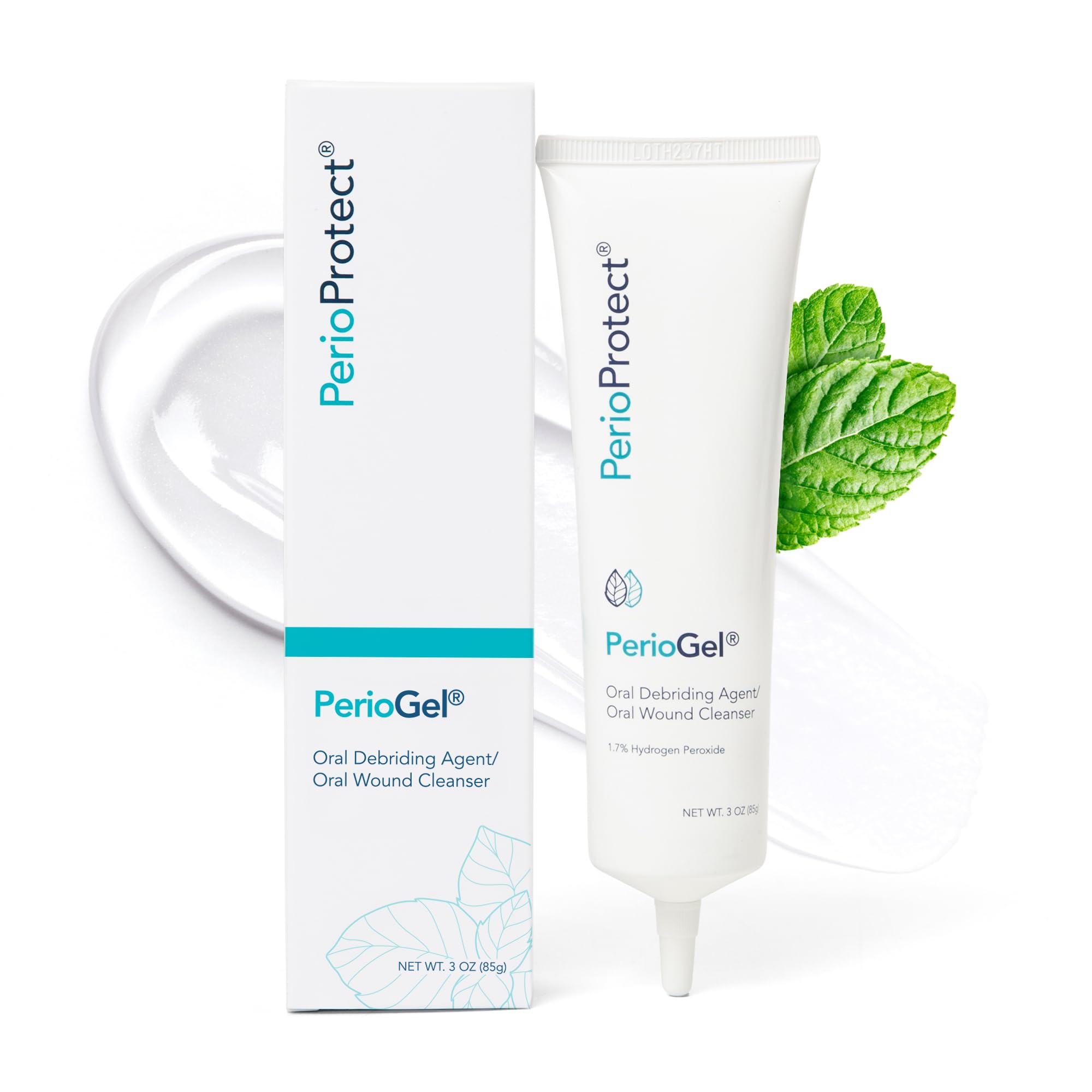 Perio Gel en frasco para cuidado periodontal en casa.