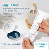 PerioGelX: blanqueamiento natural sin irritación en la sonrisa.