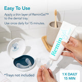 ReminGel de Perio Protect: textura gel dental facilita la aplicación precisa.