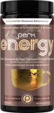 Perk Energy Drink Mix: empaque externo, proteína y cafeína para energía diaria.