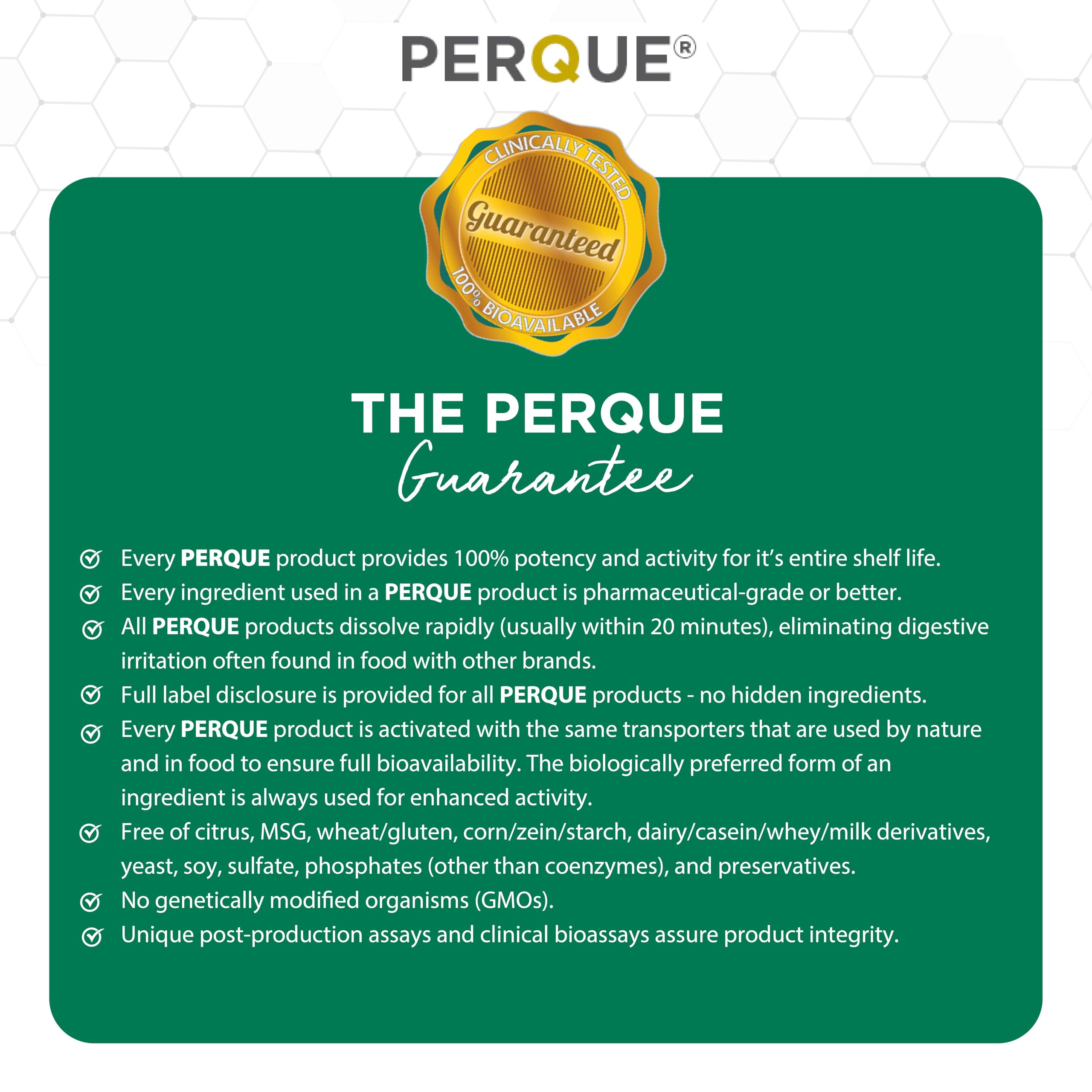 PERQUE Choline Citrate, energía diaria de forma conveniente.