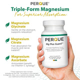 PERQUE Mg Plus Guard, cápsulas vegetales para relajación y bienestar.