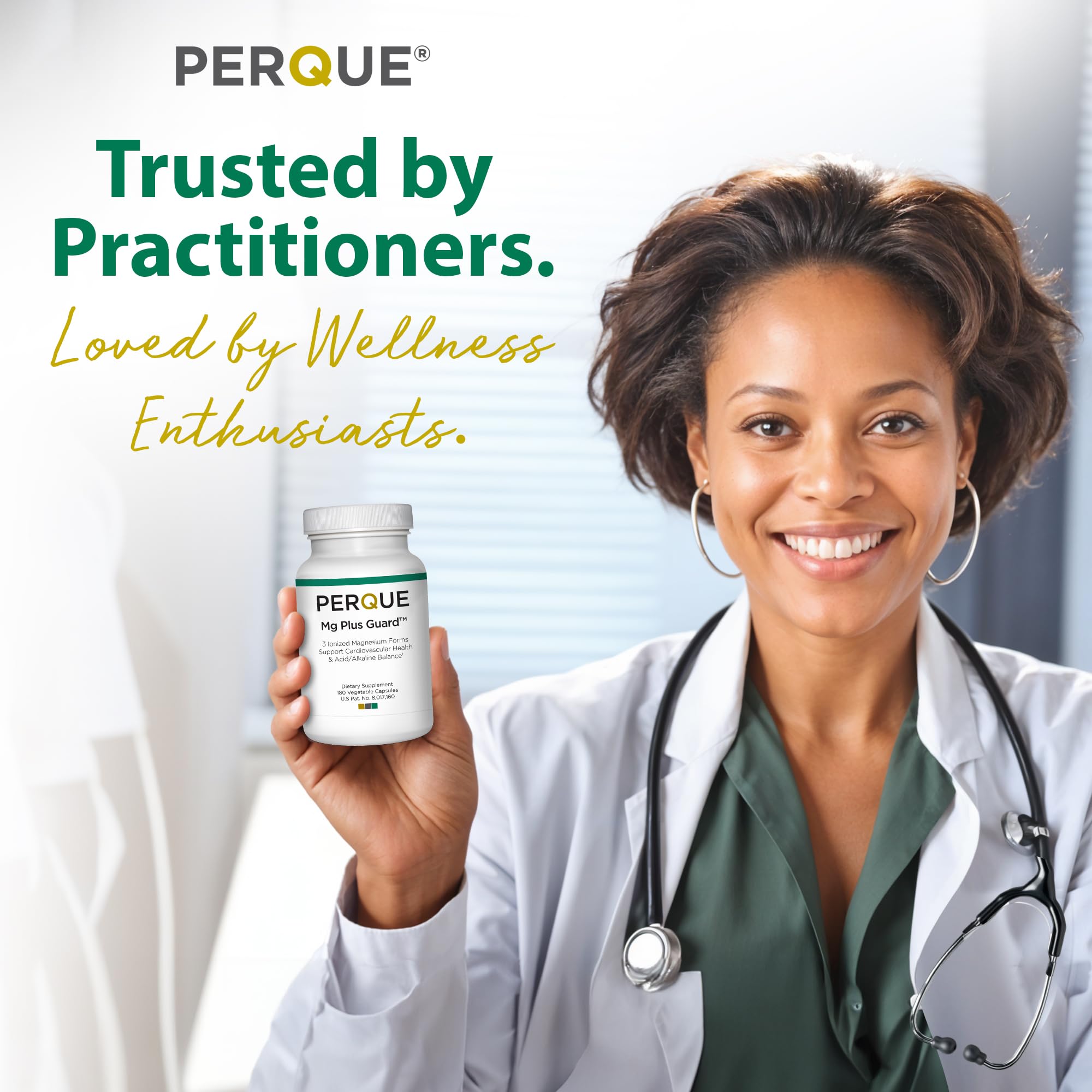 PERQUE Mg Plus Guard, cápsulas libres de gluten y alérgenos.