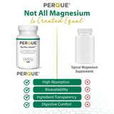 PERQUE Mg Plus Guard, toma diaria con comidas para mejores resultados.