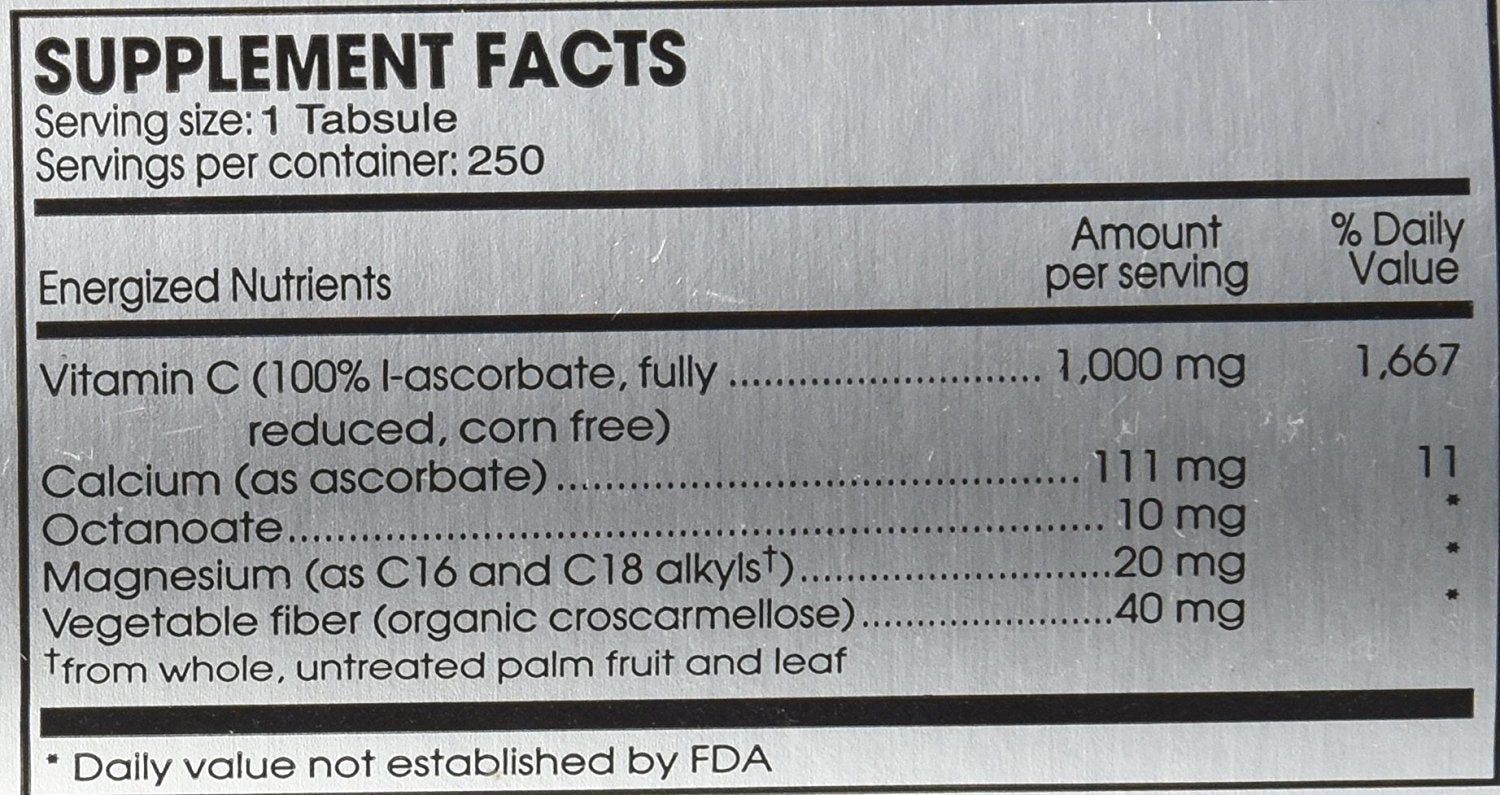 PERQUE Potent C Guard 1000 mg, detalle de tableta para uso diario
