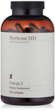 Perricone MD Omega-3 cápsulas en primer plano, apoyo a la salud general.