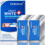 PERSMAX tiras blanqueamiento dental, mejora visible de la sonrisa con uso diario.