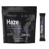PEScience Haze Sleep Powder vierte la mezcla para apoyar el sueño sin somnolencia.