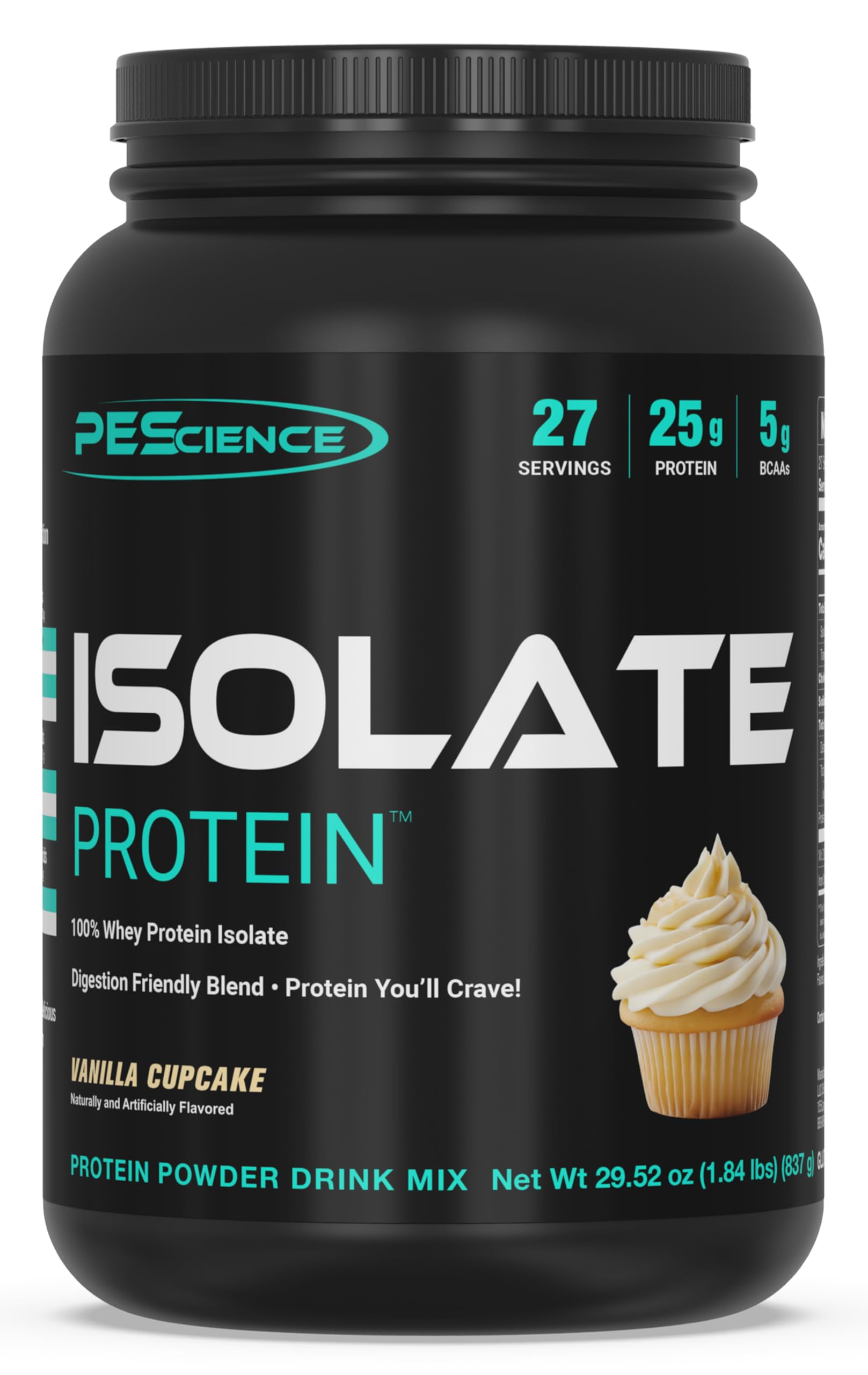 PEScience aislado de proteína de suero sabor vainilla pastel, lata para recuperación muscular