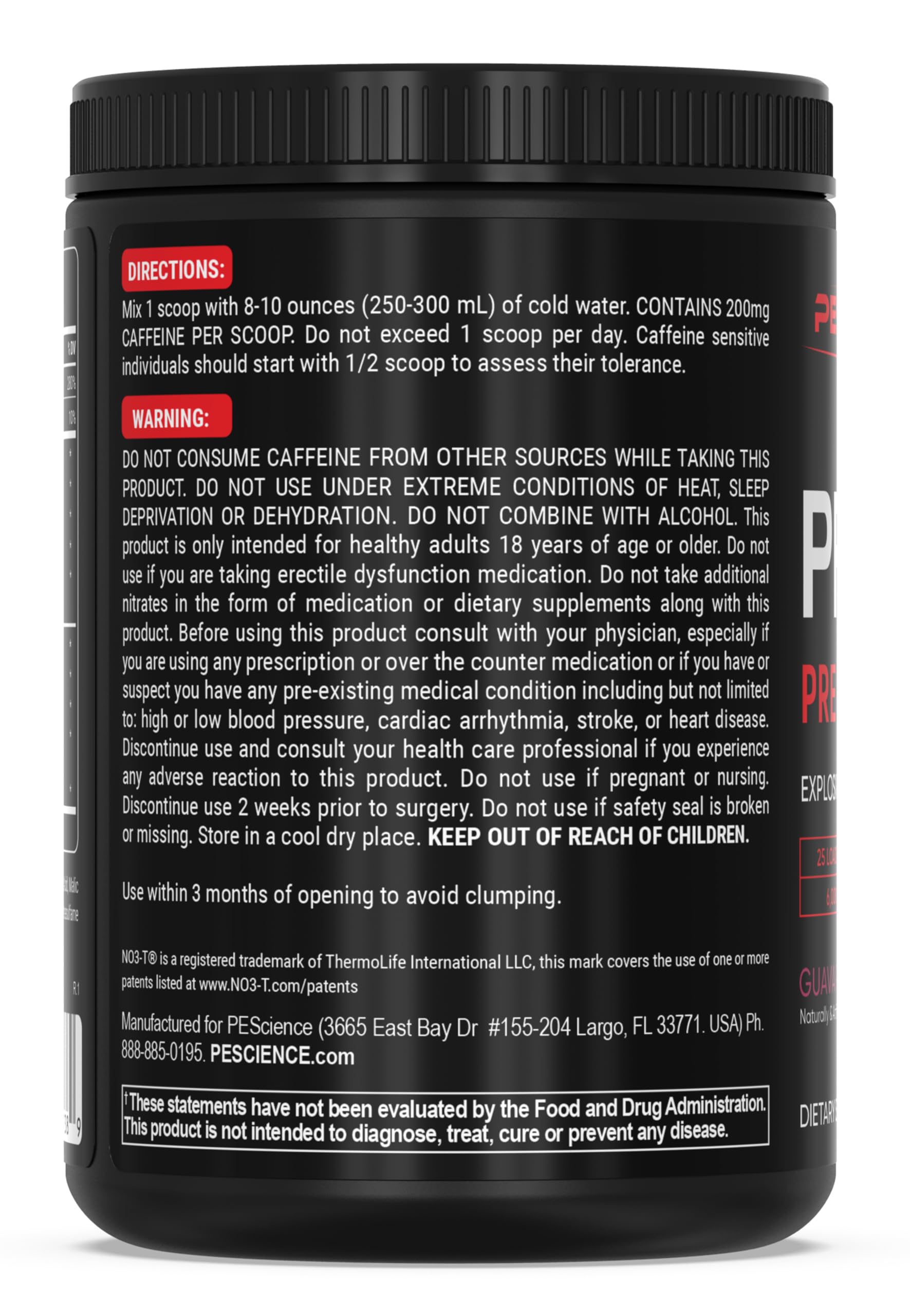 PEScience Prolific-1, bombeo muscular durante cada serie