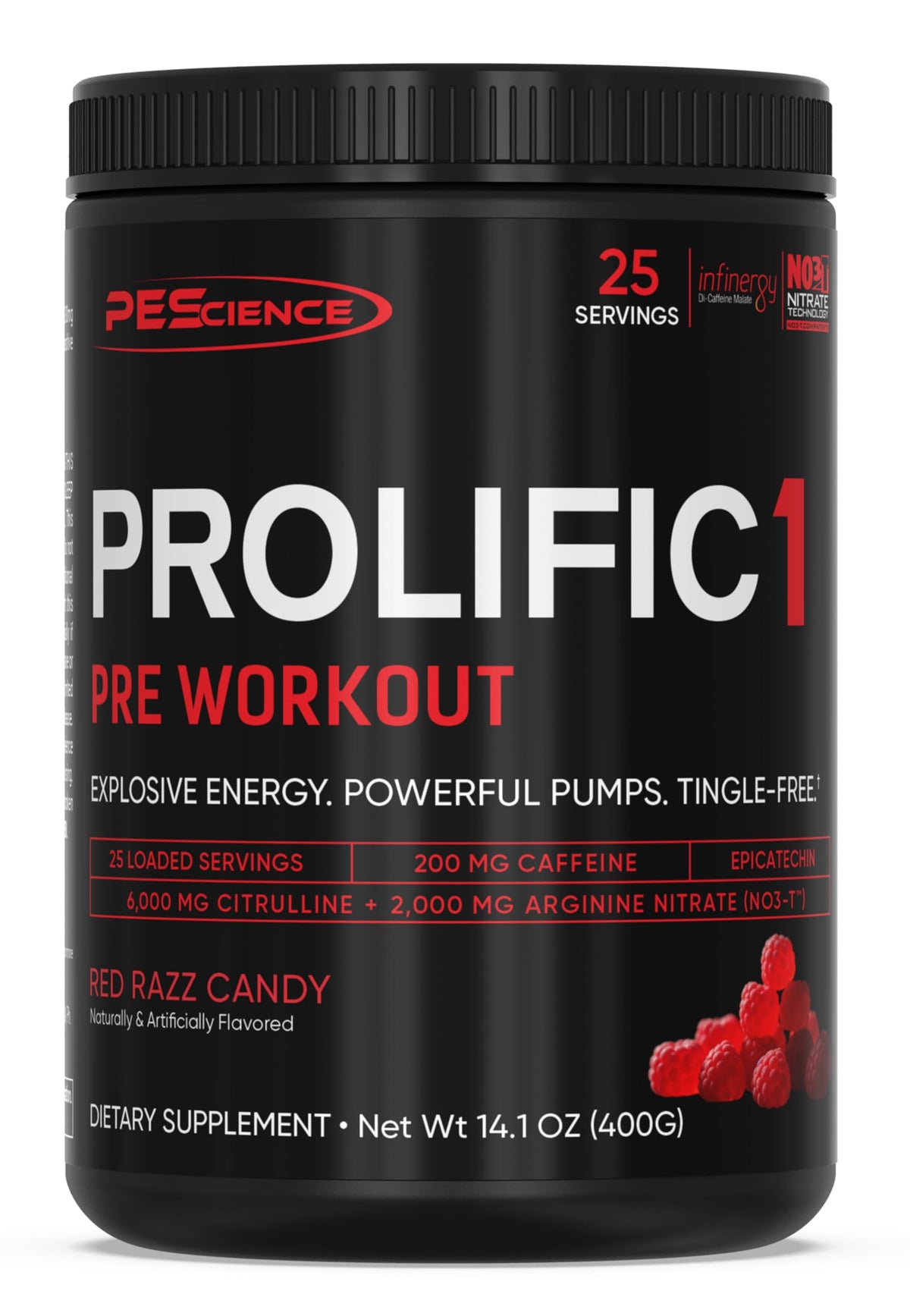 PEScience Prolific-1 cuchara: energía limpia para entrenar con enfoque.