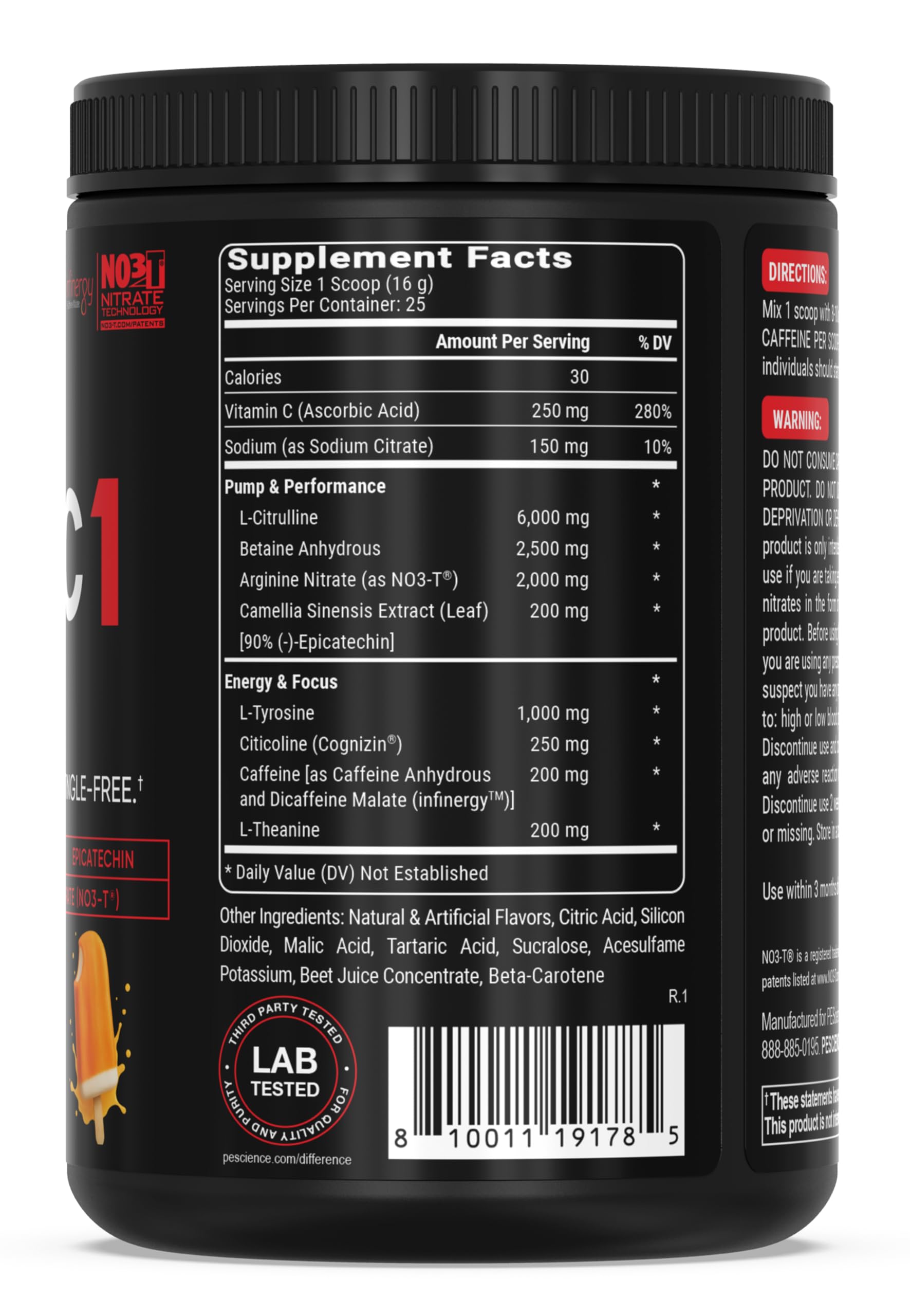 PEScience Prolific-1 cucharilla medidora para dosis consistentes en cada sesión