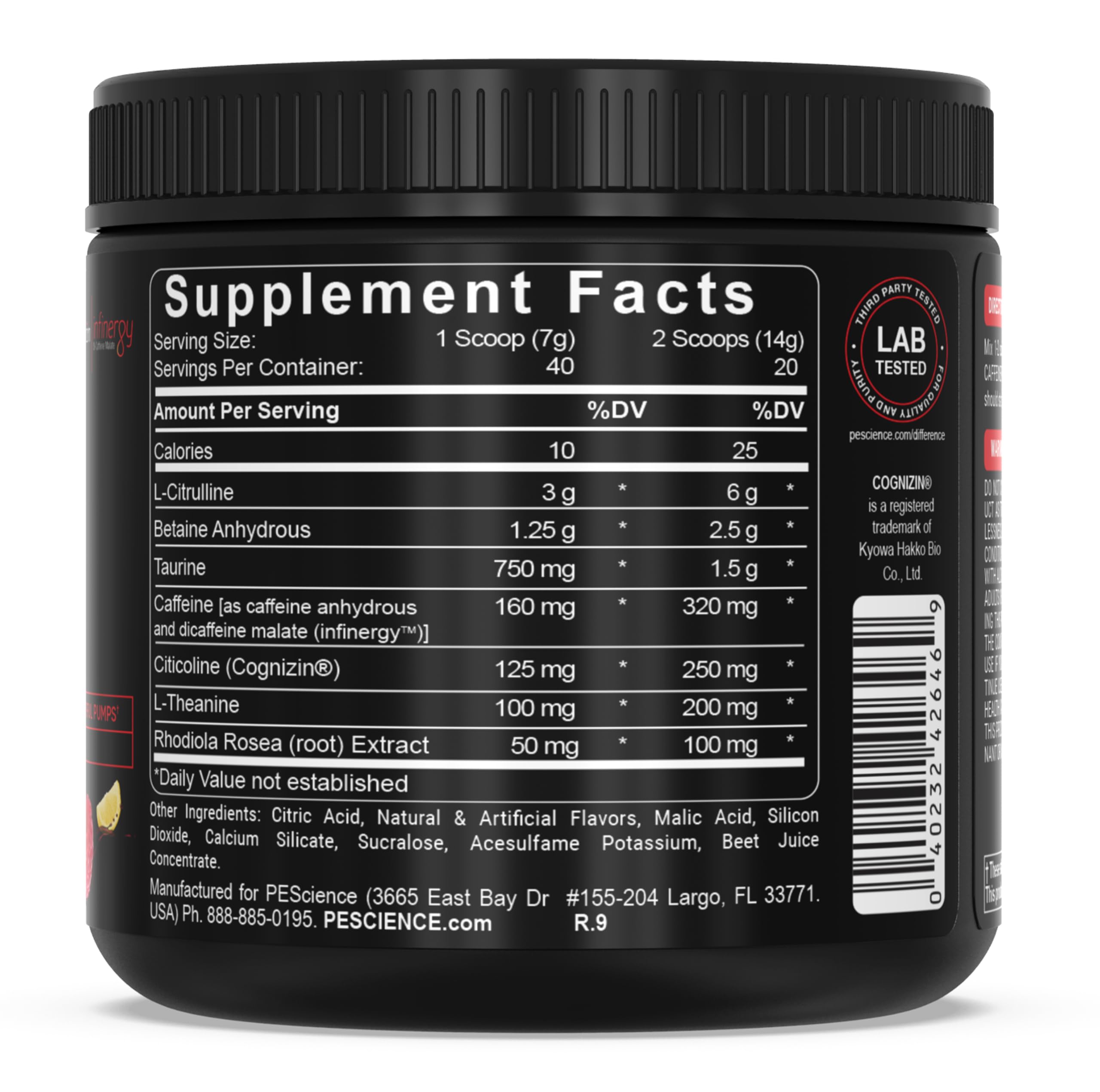 PEScience Prolific, dos medidas para dosis precisa y consistencia en cada sesión.