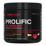 PEScience Prolific, lata de preentrenamiento, energía sostenida para el entrenamiento.