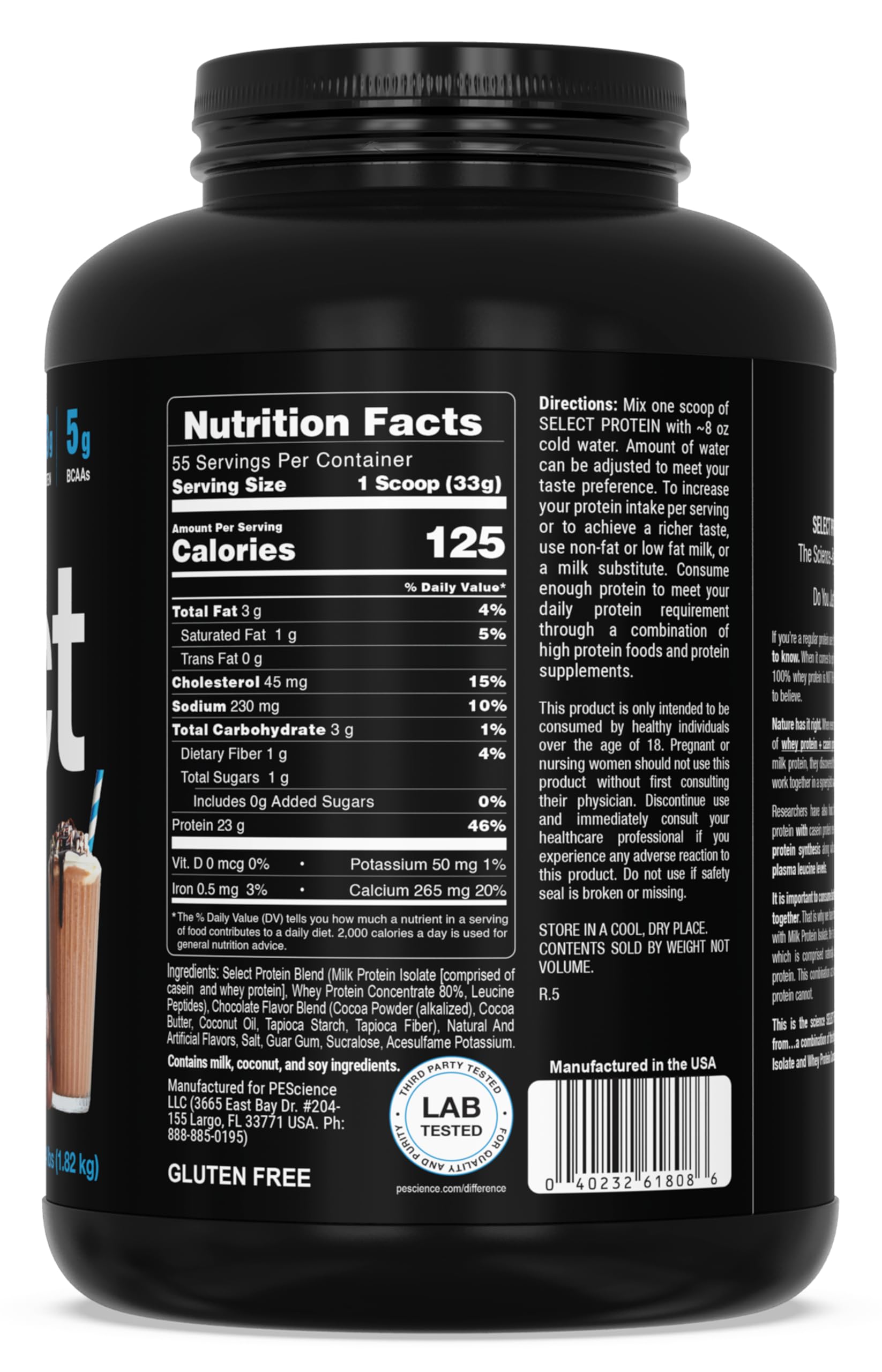 Deportista tomando PEScience Select Proteína tras entreno