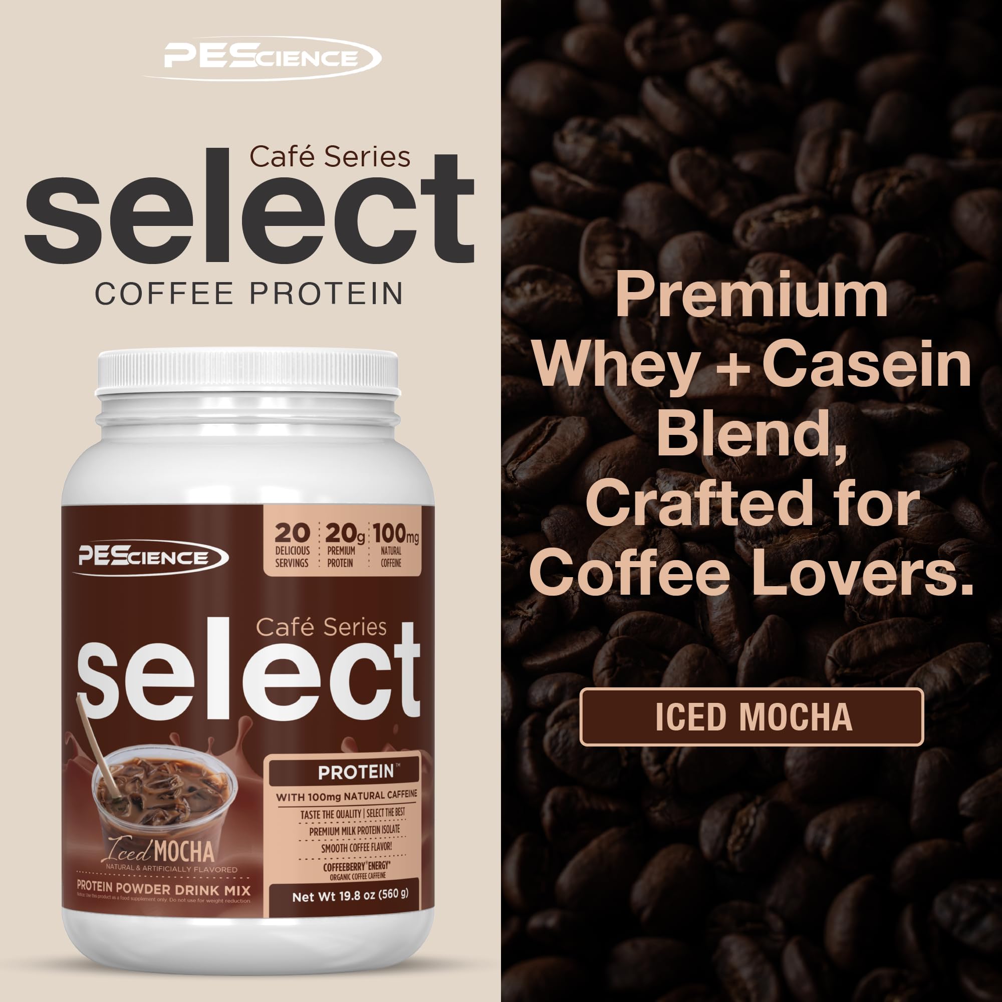 PEScience Select Cafe bebida de cafe helada, refrescante y sabrosa