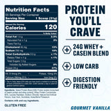 Cada porción aporta 24 g de proteína por servicio.