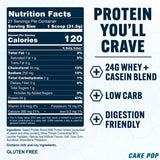 PEScience Select Protein mezcla con agua o leche para batidos saciantes.