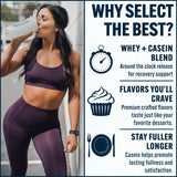 PEScience Select Protein sabor pastel de calabaza, experiencia auténtica y bajo contenido calórico.