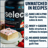 PEScience Select Protein batido-shaker fresa-queso sabor delicioso para desayunos