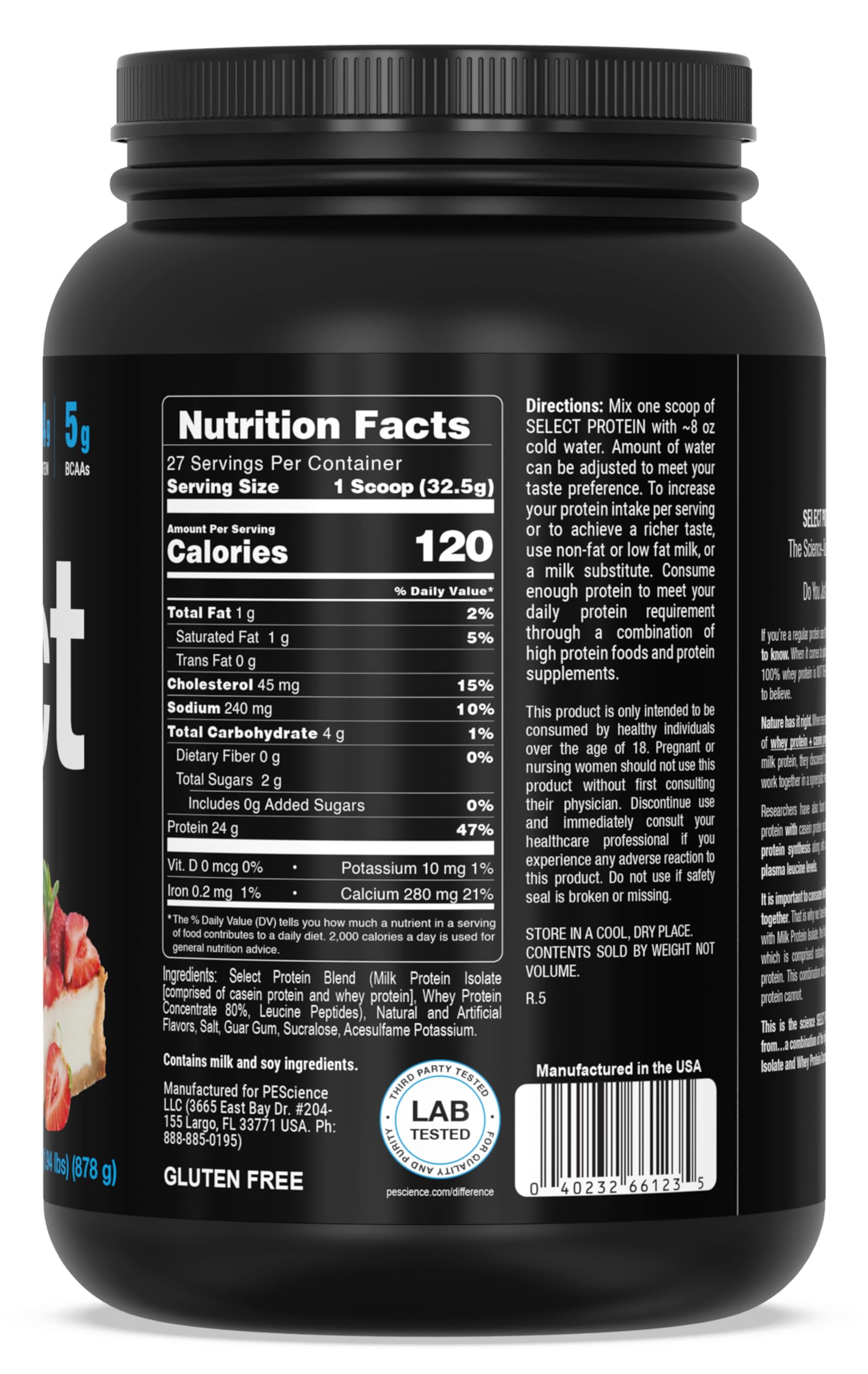 PEScience Select Protein sin rellenos ni aditivos ofrece experiencia limpia