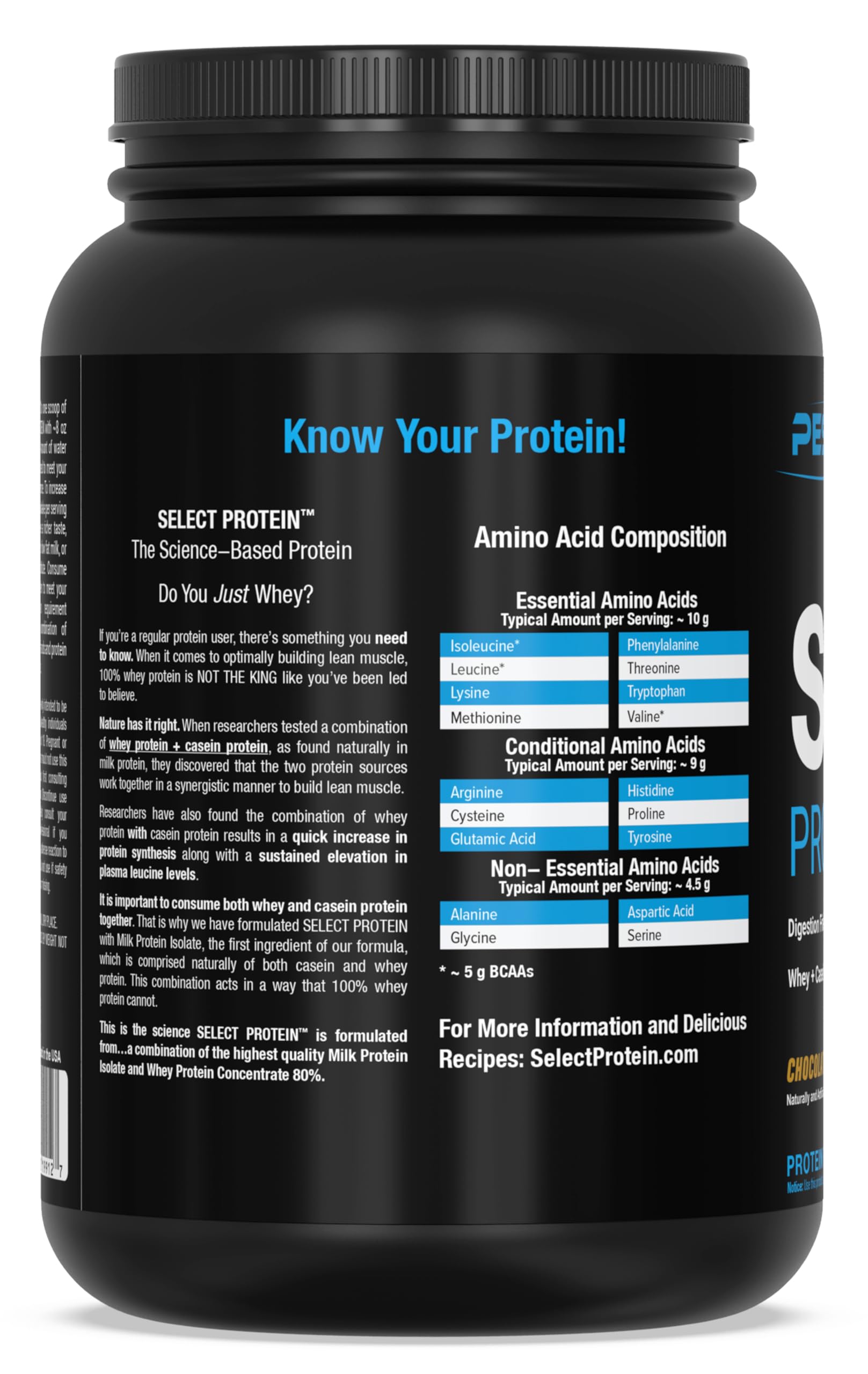 PEScience Select Proteína uso rápido en batidos matutinos