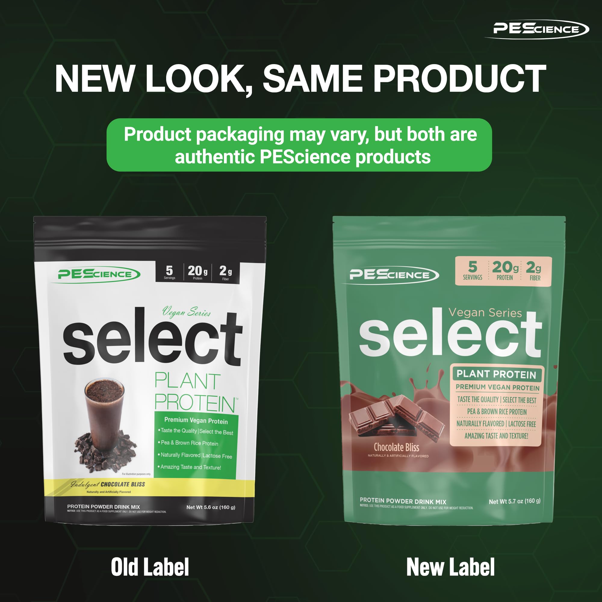 PEScience Select Vegan Protein, batido-cremoso, textura suave para entrenamientos diarios.