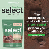 PEScience Select Vegan Protein, mezcla guisante-arroz, perfil de aminoácidos enfocado al músculo.