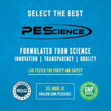 PEScience Select Vegan Protein, sabor Chocolate Bliss, opción deliciosa sin lactosa.
