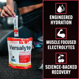 Versalyte, mezcla rápida con agua para hidratación agradable sin azúcares añadidos.