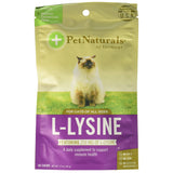Golosinas L-Lisina de Pet Naturals para gatos, opción sabrosa para premiar su rutina diaria.
