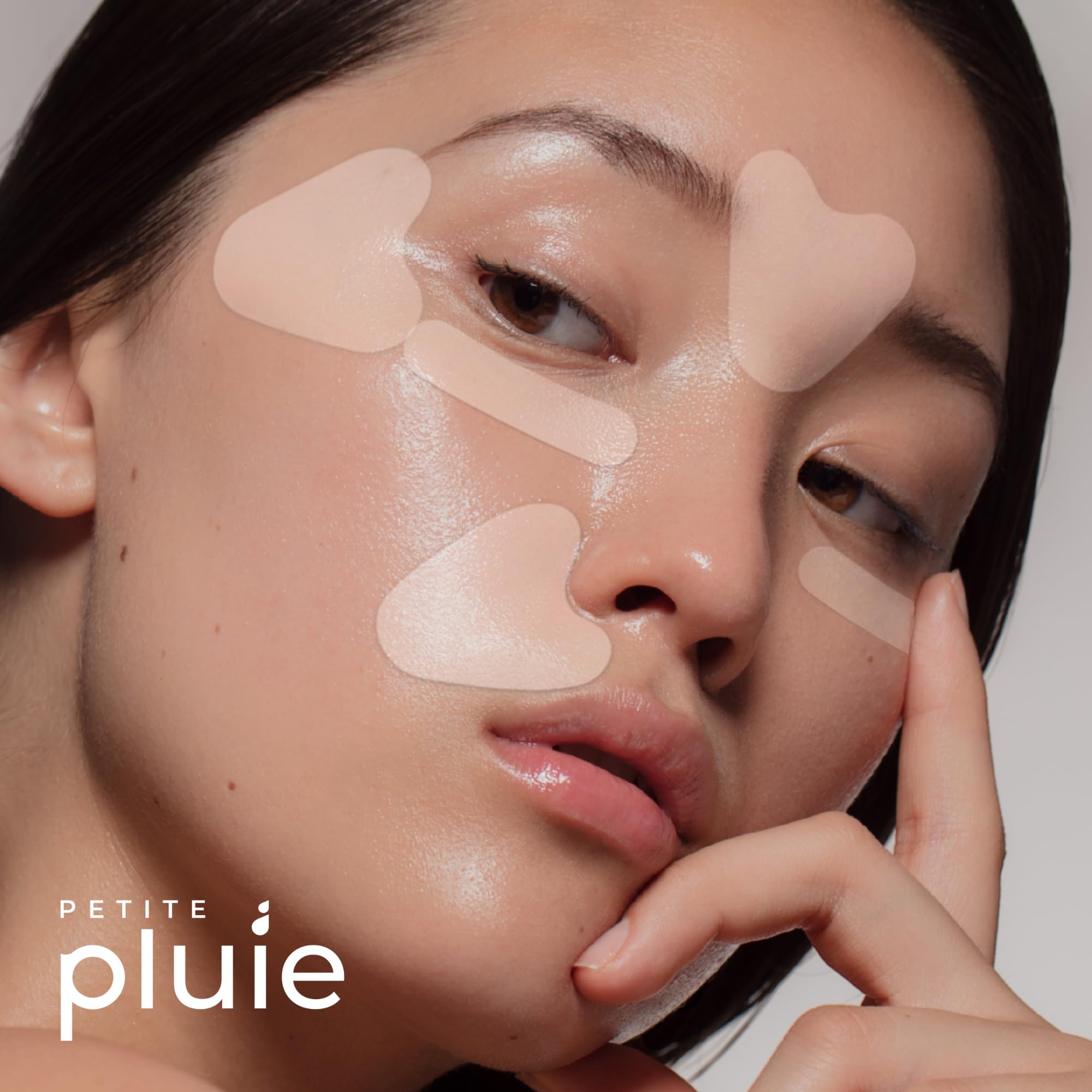 PETITE PLUIE parche variado, formas múltiples para cobertura facial amplia