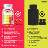 Empaque destacado de Pets Purest glucosamina condroitina gummies, opción sabrosa