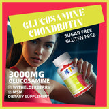 Pets Purest gomitas glucosamina condroitina MSM, etiqueta visible, promueven flexibilidad