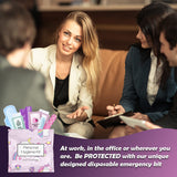 pH Advantage bolsa con cierre hermético para kit menstrual portátil