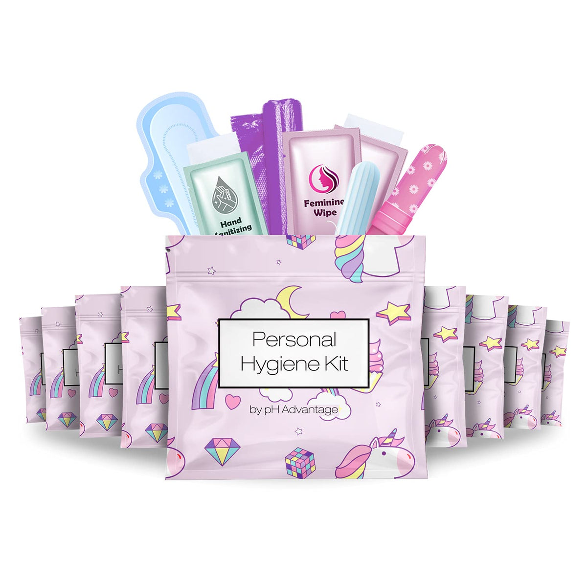 pH Advantage kit menstrual 10 tapon para uso diario cómodo