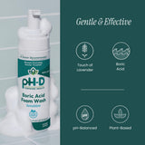 pH-D fórmula base de plantas, sin sulfatos para piel sensible.