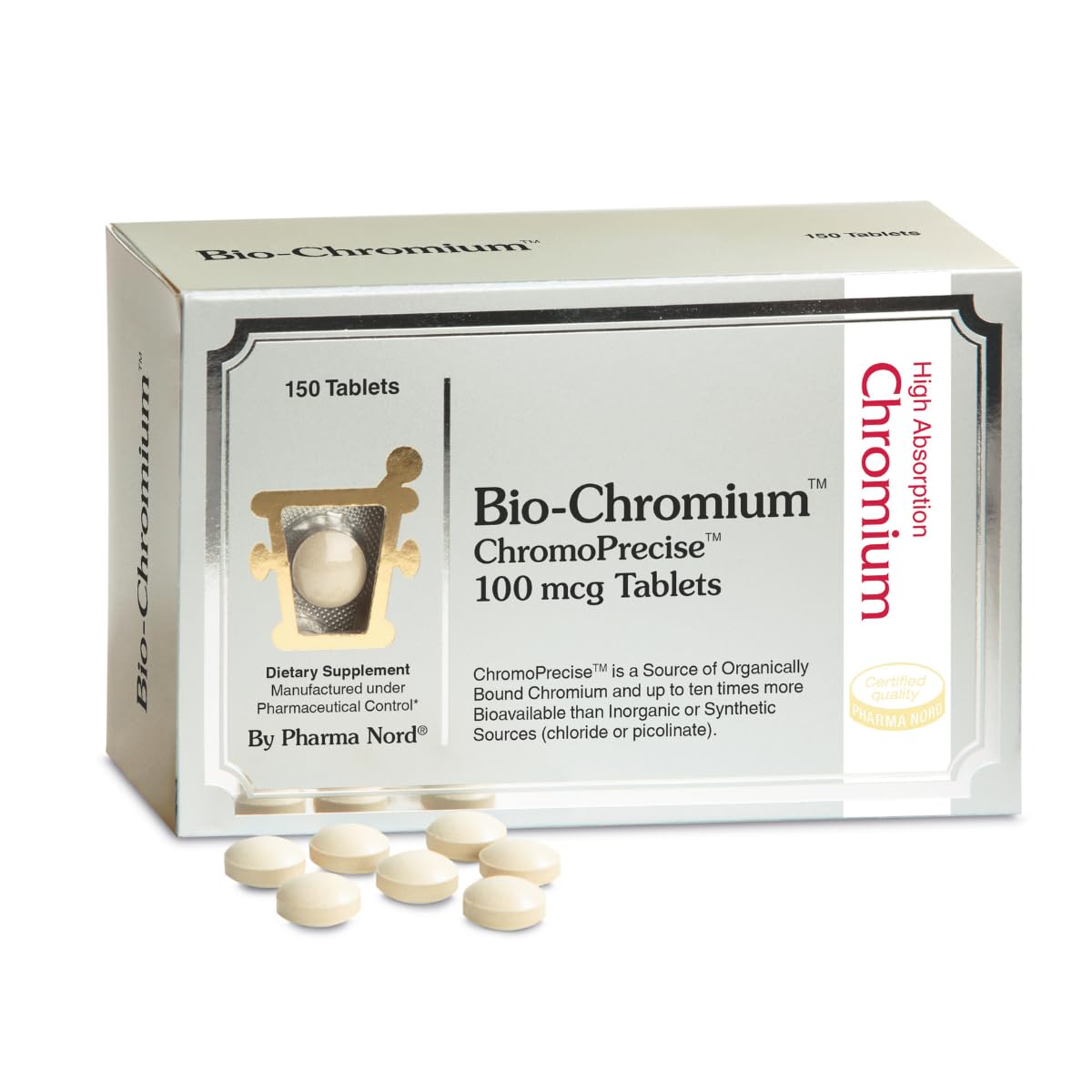 Pharma Nord Bio-Chromium: caja, presentación segura para apoyar el control de antojos