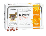 Pharma Nord D-Pearls, botella de 80 cápsulas, alta absorción en aceite de oliva.