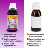 PHARMADEL Broncolito, detalle del jarabe con miel natural.