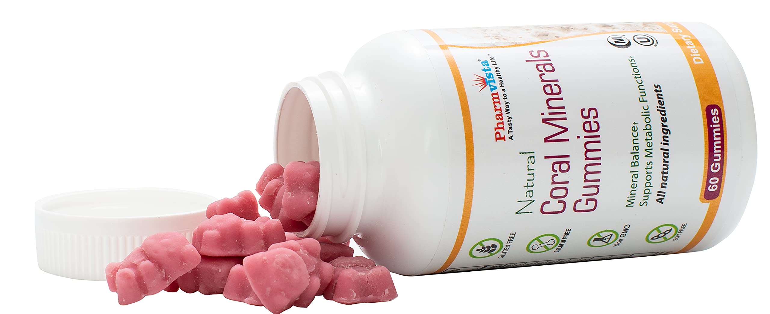 Pharmvista gominolas calcio coral: etiqueta clara para consulta rápida
